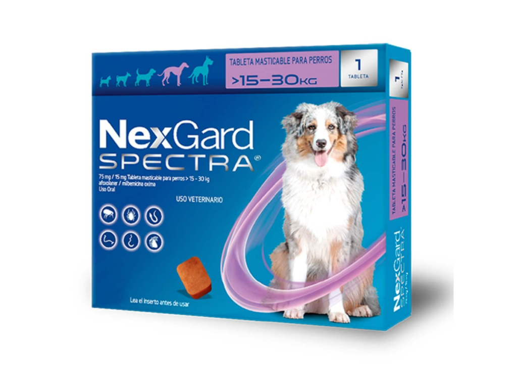 Nexgard Spectra Antiparasitario Interno Y Externo Perros De A Kg